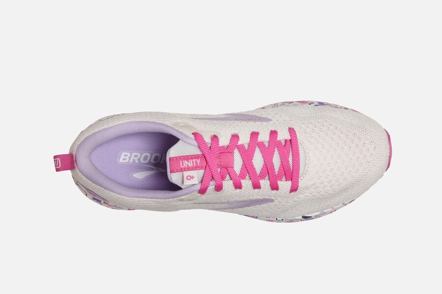 Brooks Revel 4 Road Running Shoes Womens White/Pink 087461-YJB